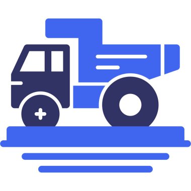 Kamyon. Web simgesi basit illüstrasyon