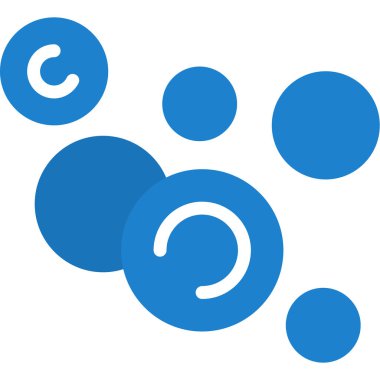 Kabarcık vektör simgesi. biçim kobalt sembolü, beyaz renk, yuvarlak açılar, beyaz arkaplan