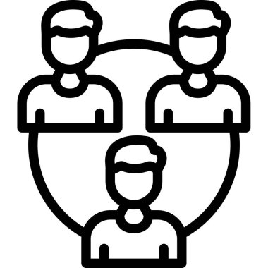 Takım lideri insanlar ana hatlarıyla simge