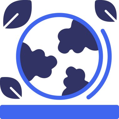 Bir gezegen simgesinin vektör illüstrasyonu