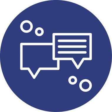 Konuş. Web simgesi basit illüstrasyon