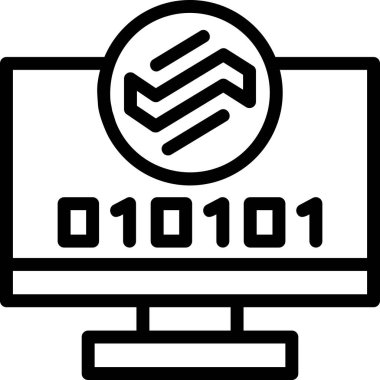 ana hat biçiminde kod kod kod simgesi