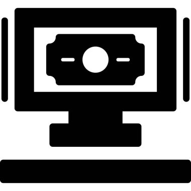 bilgisayar izleyici simgesini ana hat biçiminde göster