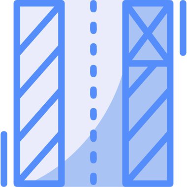 İnşaat inşaat simgesi tam taslak biçiminde