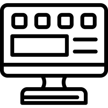 Tarayıcı pencere simgesi dış hat biçiminde