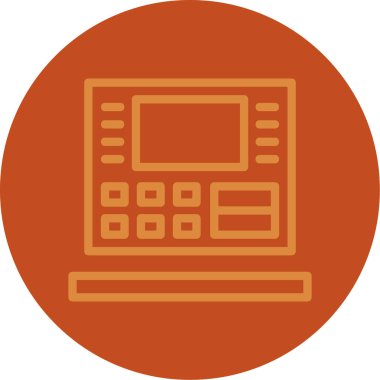 hesap makinesi simgesi vektör illüstrasyonu