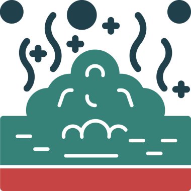 Bulut simgesi vektör illüstrasyonu