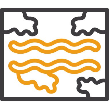 Sosisler. Web simgesi basit illüstrasyon