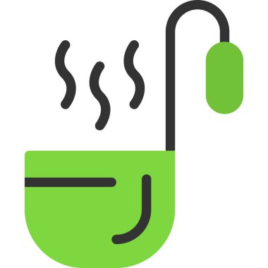 Duş. Web simgesi basit illüstrasyon