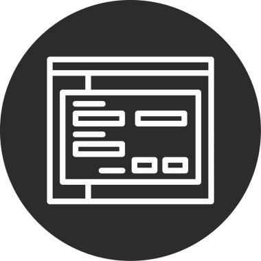 Web simgesi vektör illüstrasyonu