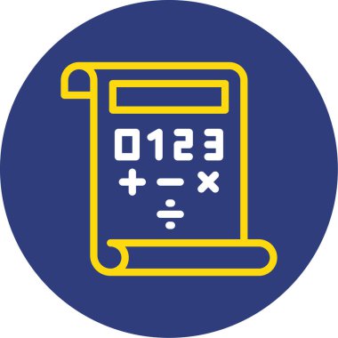 hesap makinesi simgesi vektör illüstrasyonu