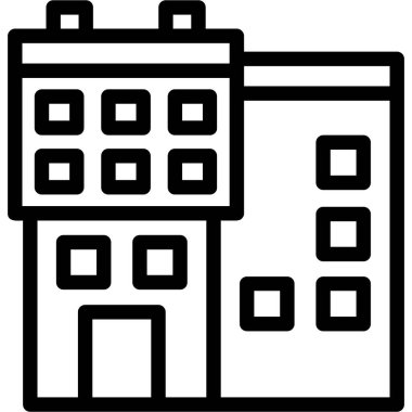 yapı inşa simgesi ana hatları biçiminde