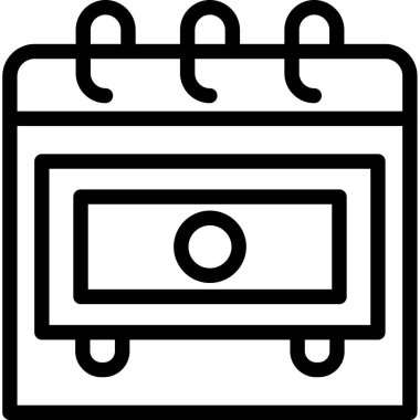 Banka. Web simgesi basit illüstrasyon