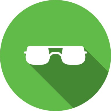 gözlük düz vektör simgesi tasarımı