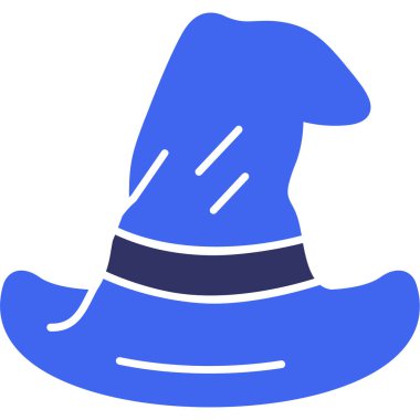 Bir şapka ve köpeğin vektör çizimi