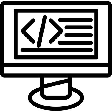 Taslak biçiminde kodlama programlama simgesi