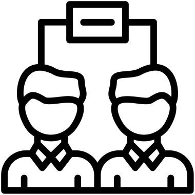 iş takım çalışması simgesi vektör illüstrasyonu