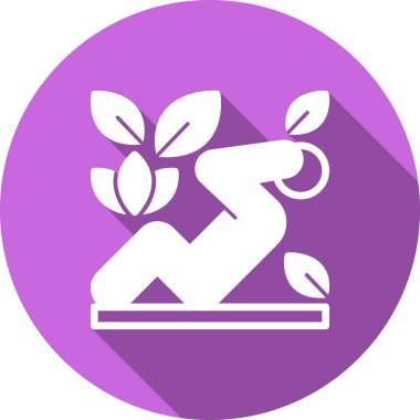 Modern bitki simgesinin vektör illüstrasyonu