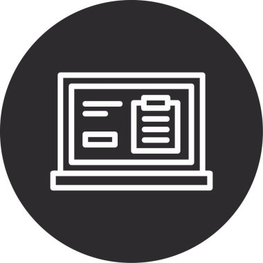 Belge simgesinin vektör illüstrasyonu