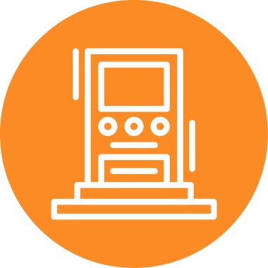 vektör lcd simgesi illüstrasyonu