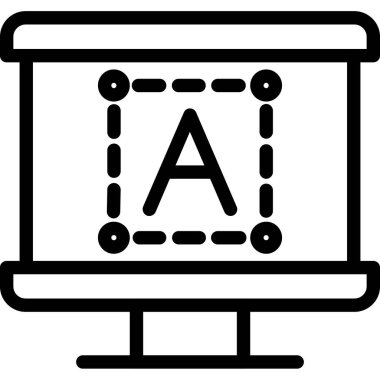 dizüstü bilgisayar simgesi, vektör illüstrasyonu