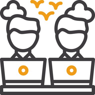 iş simgesi, illüstrasyon, beyaz arkaplan üzerindeki vektör