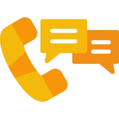 Sohbet baloncukları simgesi, basit vektör illüstrasyonu