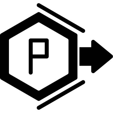 Tek kimyasal simge vektör çizim
