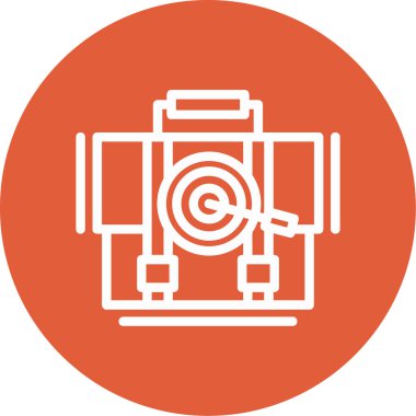 Bir kamera simgesinin vektör illüstrasyonu