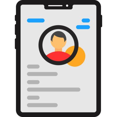 İş araması. Web simgesi basit illüstrasyon