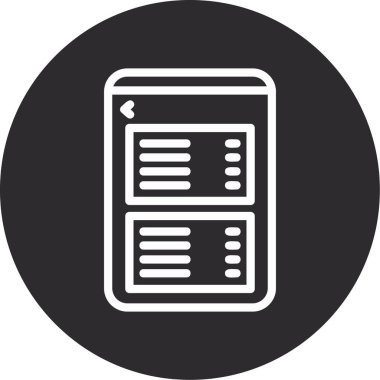 tarayıcı simgesi vektör illüstrasyonu