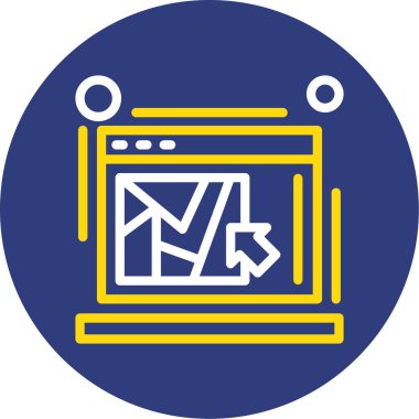 seo modern simgesinin vektör illüstrasyonu