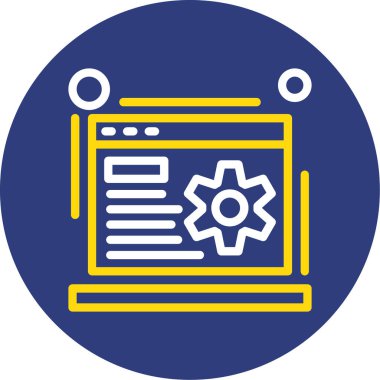 Dizüstü web simge vektör çizim