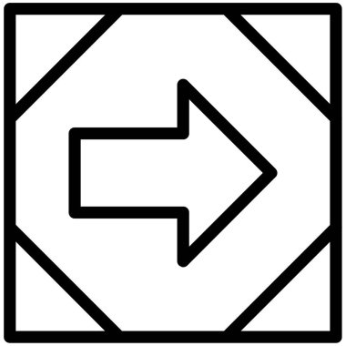 Doğru vektör simge bir çerçevede açmak