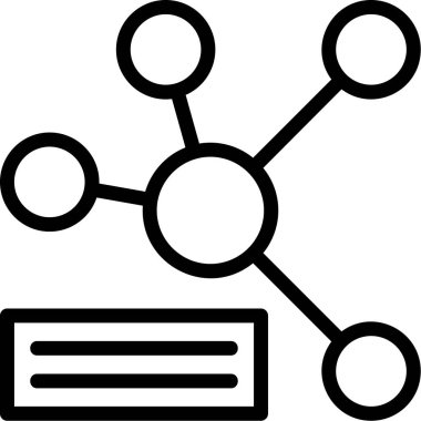şebeke. Web simgesi basit illüstrasyon