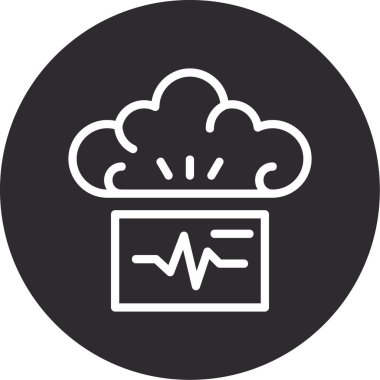 vektör Bulut simgesi illüstrasyonu