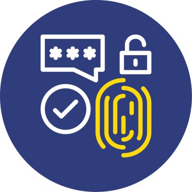 Güvenlik simgesinin vektör illüstrasyonu