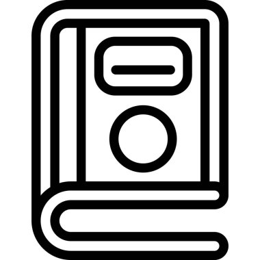 kitap simgesi, vektör illüstrasyonu