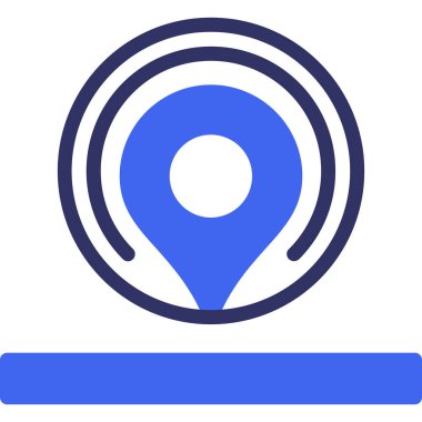 konum pin simgesi vektör illüstrasyonu