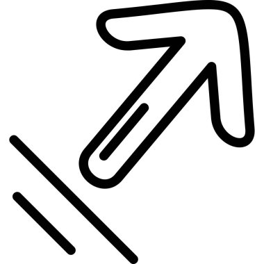 Ana hat biçiminde yön yön simgesi