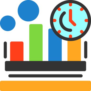 İş zaman vektör simgesi