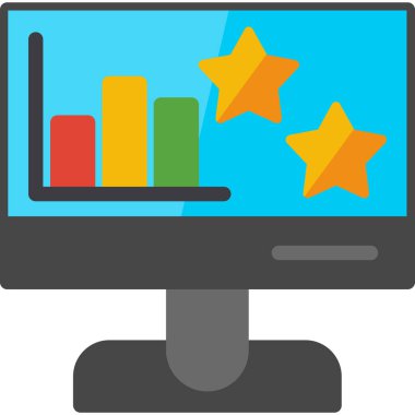 düz biçimli analitik grafik grafik simgesi