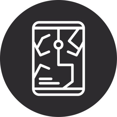 Modern simgenin vektör illüstrasyonu