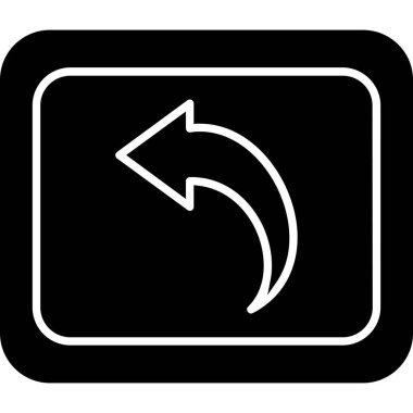 Sol düz kare vektör simge açmak