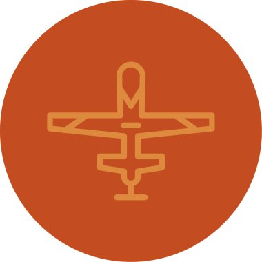 Bir helikopter simgesinin vektör illüstrasyonu