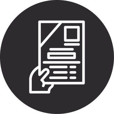 Belge. Web simgesi basit tasarım