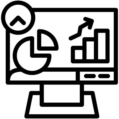 Bilgisayar. Web simgesi basit tasarım