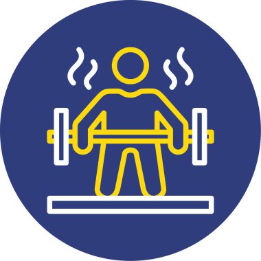 Egzersiz yapan adamın vektör illüstrasyonu