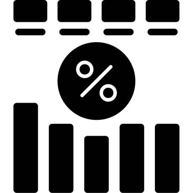 % 1 indirimli satış simgesi