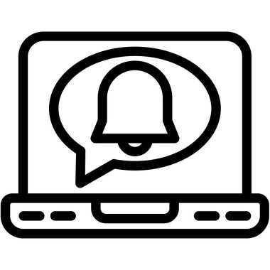 Çağrı merkezi servis simgesi ana hat biçiminde